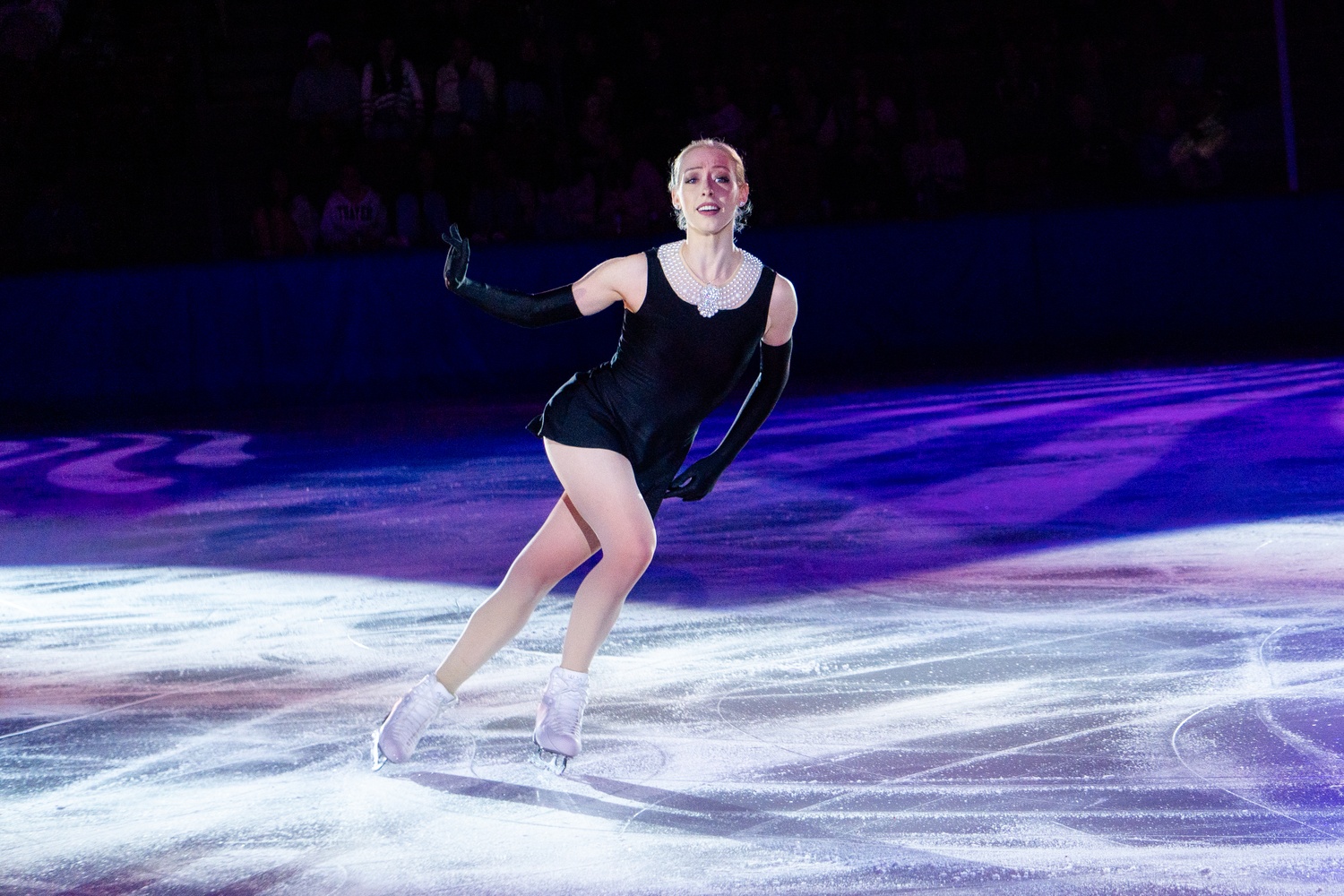 Olympic Bronze Medalist and U.S. National Champion Bradie Tennell performs to a “Breakfast at Tiffany’s” inspired piece at "An Evening with Champions," an annual exhibition at Harvard’s Bright-Landry Hockey Center benefiting pediatric cancer research.